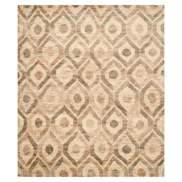Safavieh Priya HandKnotted Jute/Sisal Bleach/Brown Area Rug Wayfair